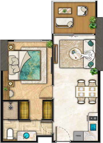 1B1 44 sqm